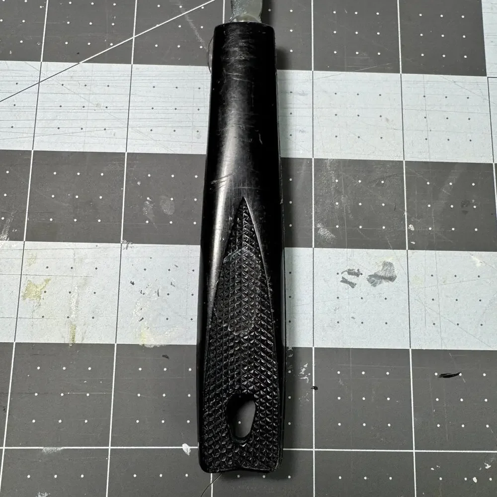 Vintage EKCO USA Meat Carving Fork‎ With A Black Plastic Handle 11.5